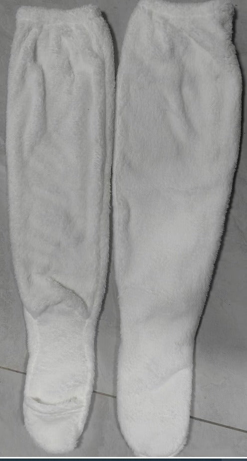 Indoor Plush Warmth Long Socks Cute Fuzzy Socks Over Knee Winter Leg Warmers Plush Sock Slippers Cozy Stocking