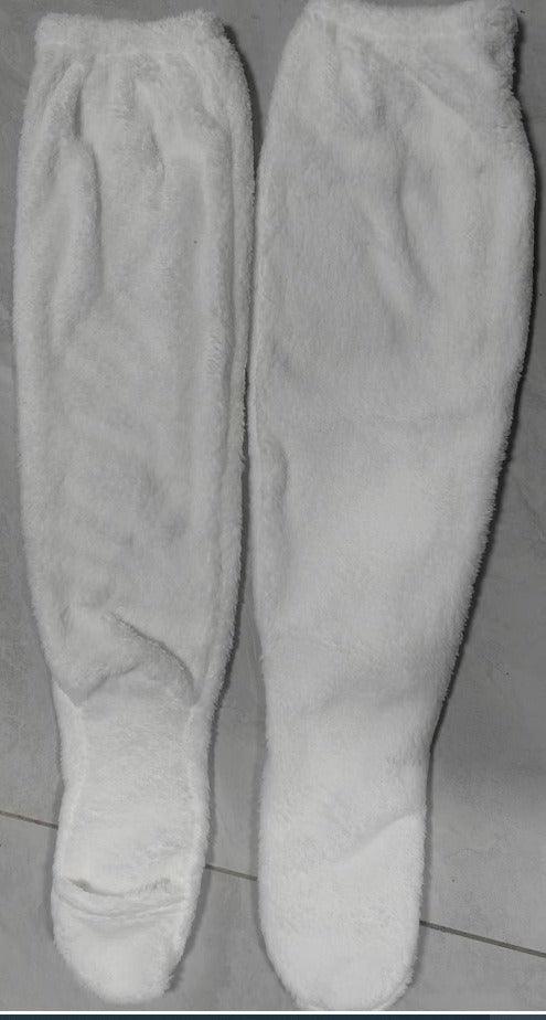 Indoor Plush Warmth Long Socks Cute Fuzzy Socks Over Knee Winter Leg Warmers Plush Sock Slippers Cozy Stocking