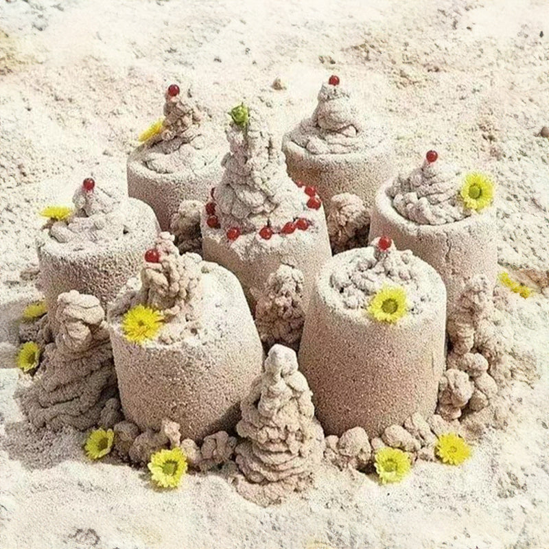 Outdoor family sand hopper with overflow – for beach sand play & garden irrigation.