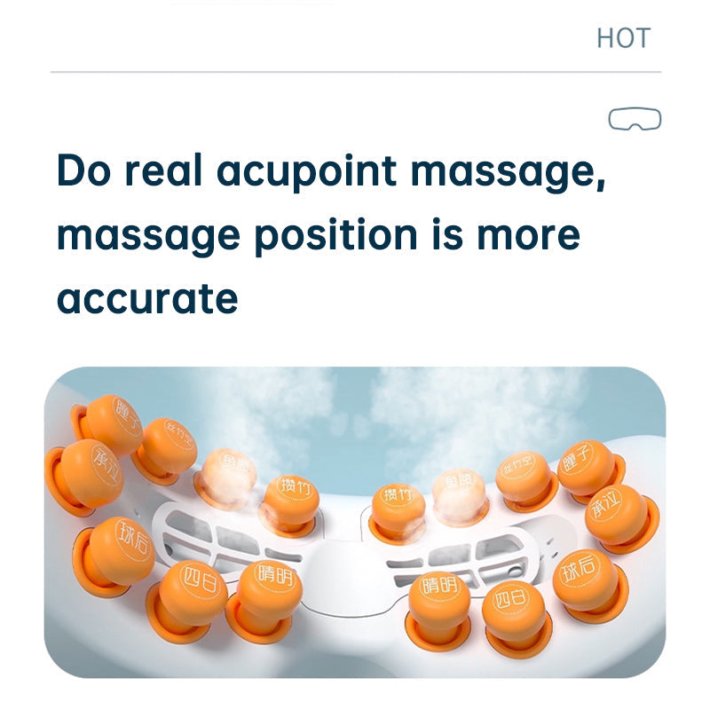 New Arrival Dry Eye Massage And Heating Steam Eye Massage Equipment Vibration Electric Eye Steam Massager