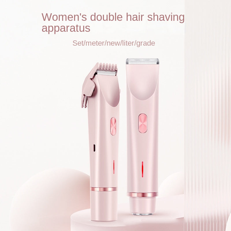 Double headed shaver new electric hair removal device women's private pubic hair removal device