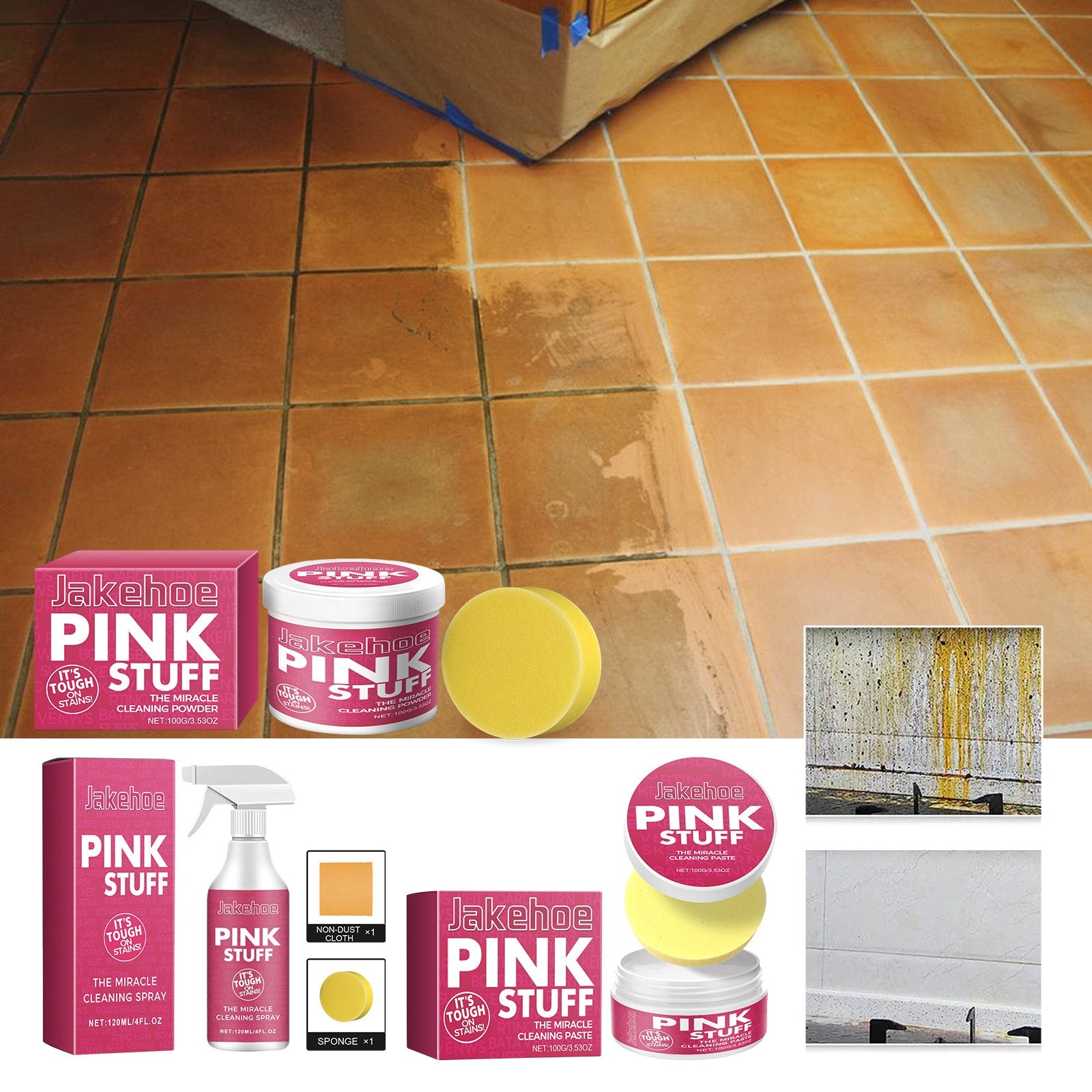 The Miracle Cleaning Paste, Kitchen Fume Cleaning Cream Powerful Multi-Effect Cleaning Oil Stains