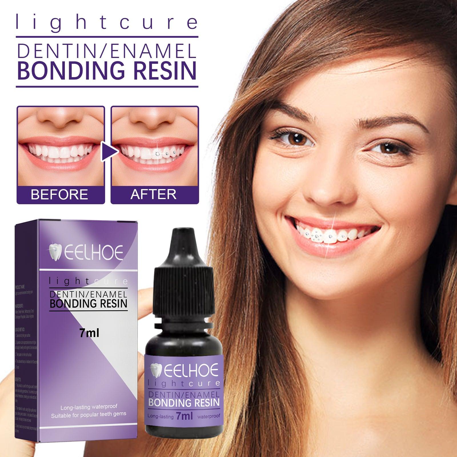 Tooth Gem Decorative Glue, DIY Fashionable Jewelry Bonding Teeth Gems Light Cured Adhesive Glue