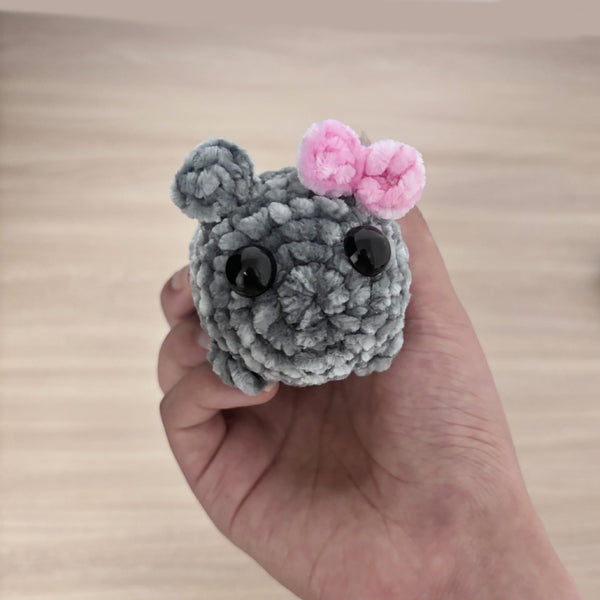 Chenille singing sad hamster keychain pendant Hamster emotional comfort doll