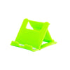 A plastic, foldable cradle for mobile phones - Green