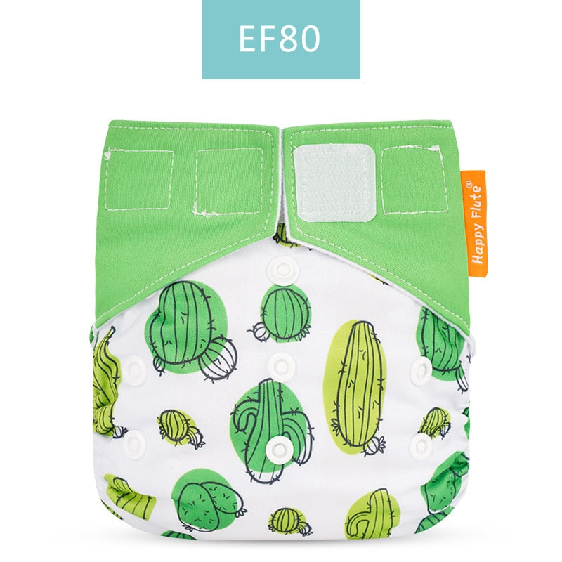 Happy Flute 1 pcs heavy wetter night AIO AI2 baby cloth diaper nappy one size fit all