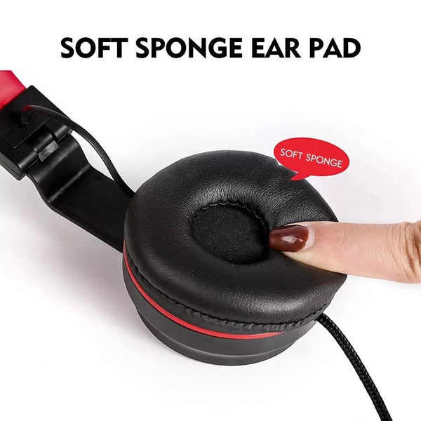 Head mounted wired earphones for e-sports, chicken eating, with microphone for phone and computer calls, universal earphones for gaming