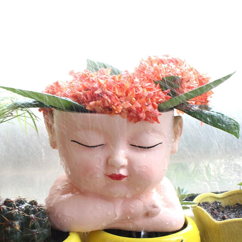 Creative Baby Flower Pot Decoration Potting Landscape Courtyard Garden Face Flower Pot