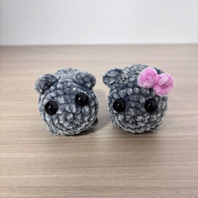 Chenille singing sad hamster keychain pendant Hamster emotional comfort doll