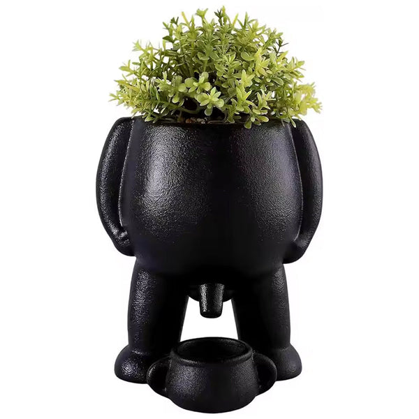 Funny Peeing Vase Planter: A Whimsical Decor Piece for Your Home or Garden. Ideal for Succulents and Makes a Great Novelty Gift!