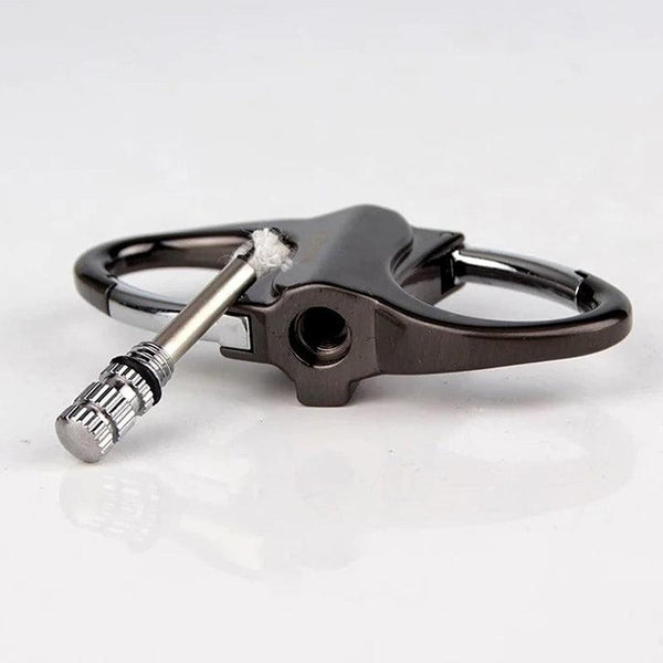 2025 Metal Keychain Lighter, ignite, waterproof, black
