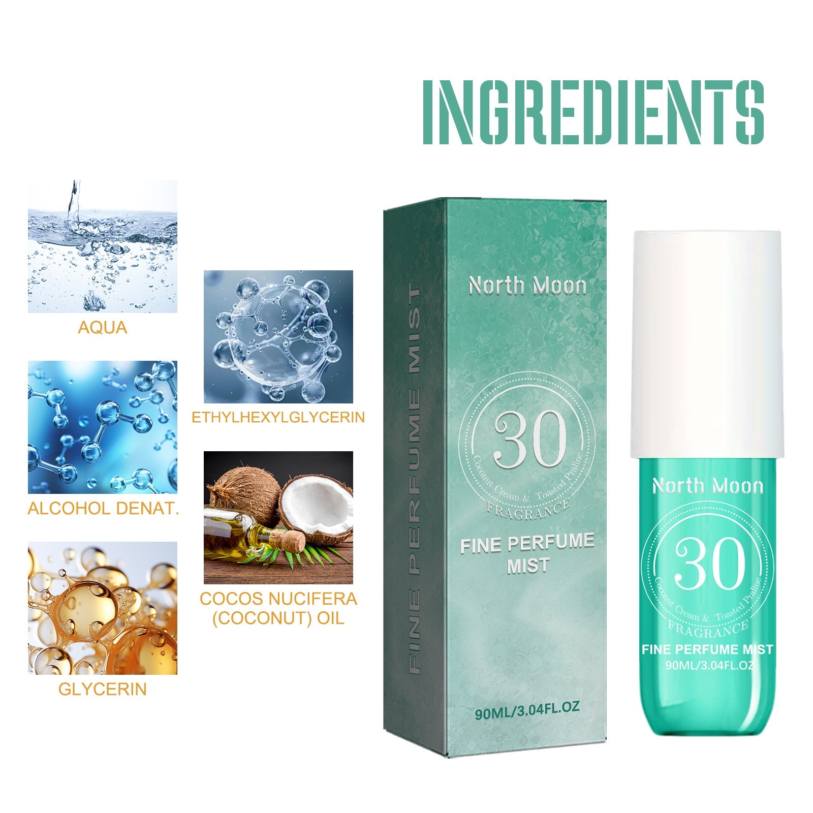 Perfume Spray Portable Natural Long-Lasting Fresh Light Fragrance Mild Niche Perfume