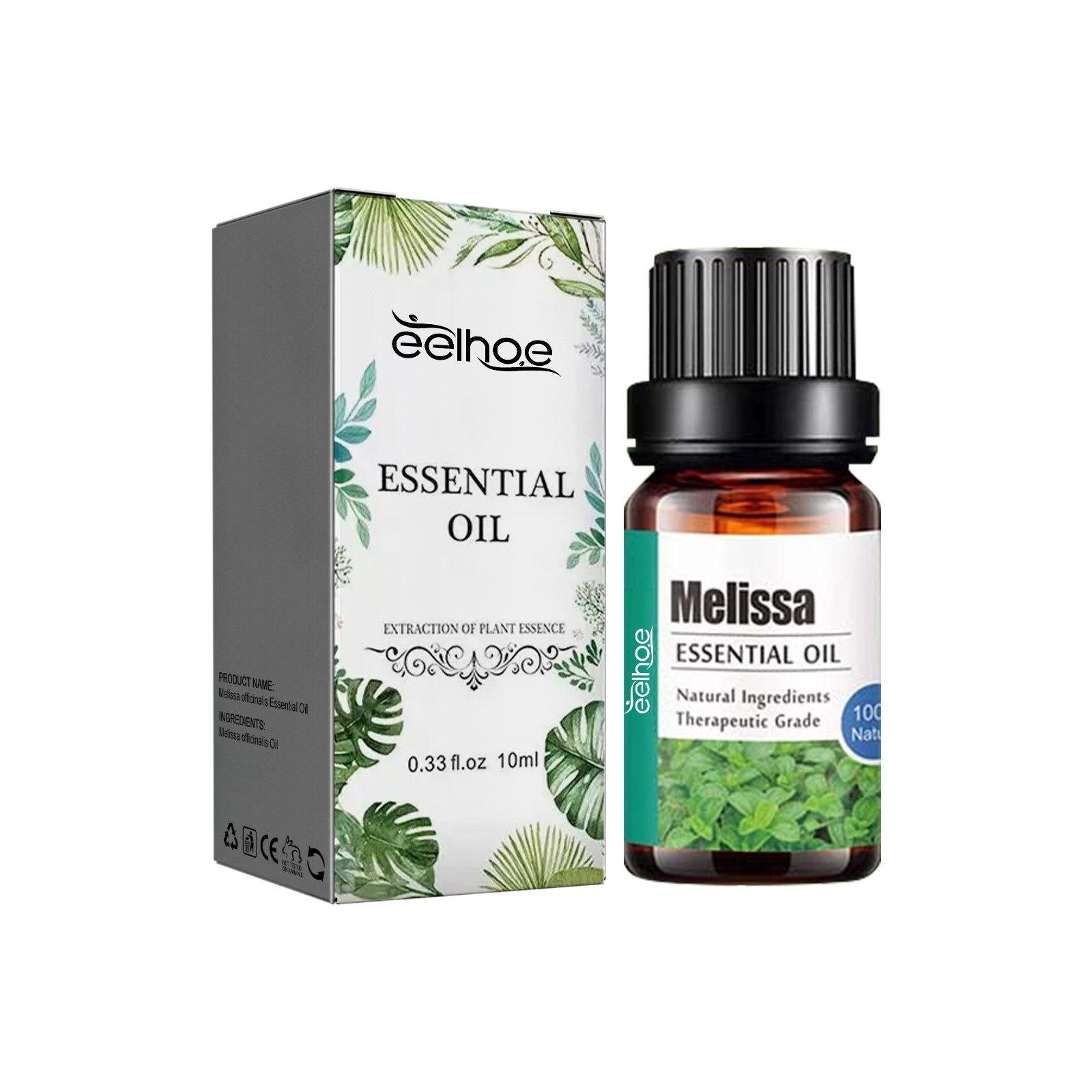 Melissa Officinalis Essential Oil, Moisturizing Massage Skin Body Care Improve Memory Melissa Officinalis Essence