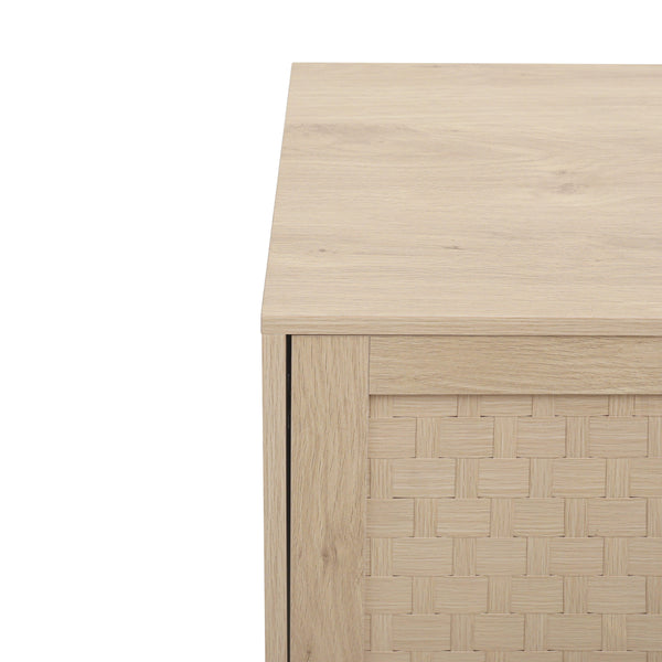 4 Door Accent Cabinet Sideboard Buffet Storage Cabinet with Adjustable Shelf for Entryway Living Room Bedroom