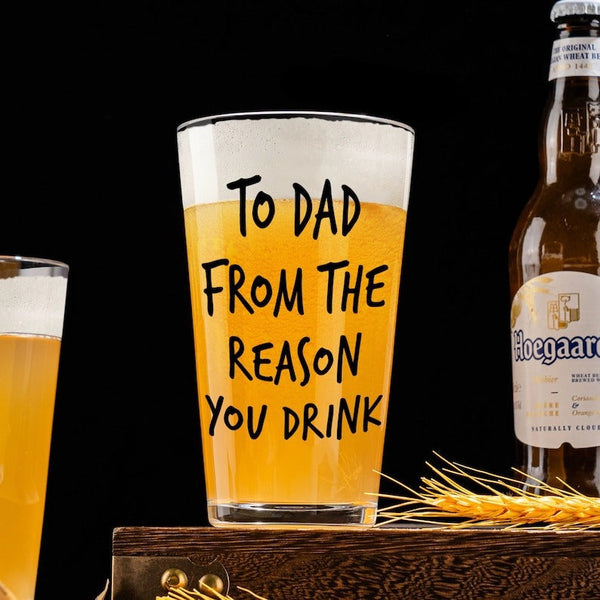 Round glass cup 16oz beer wheat cup body customized straight cup