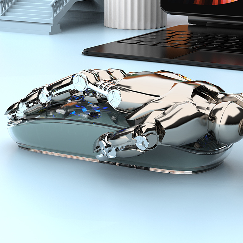 Bluetooth wireless transparent mouse mute dual-mode desktop computer laptop office business USB