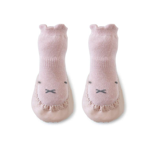 Baby Floor Shoes And Socks Soft Bottom Mid-Tube To Prevent Korean Style Super Cute Cartoon Baby Toddler Socks Shoes