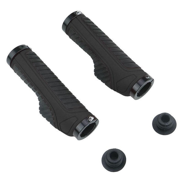 Bicycle Rubber Handlebars Mountain Bike Bilateral Lockable Handlebars Electric Bicycle Two-Color Handlebars