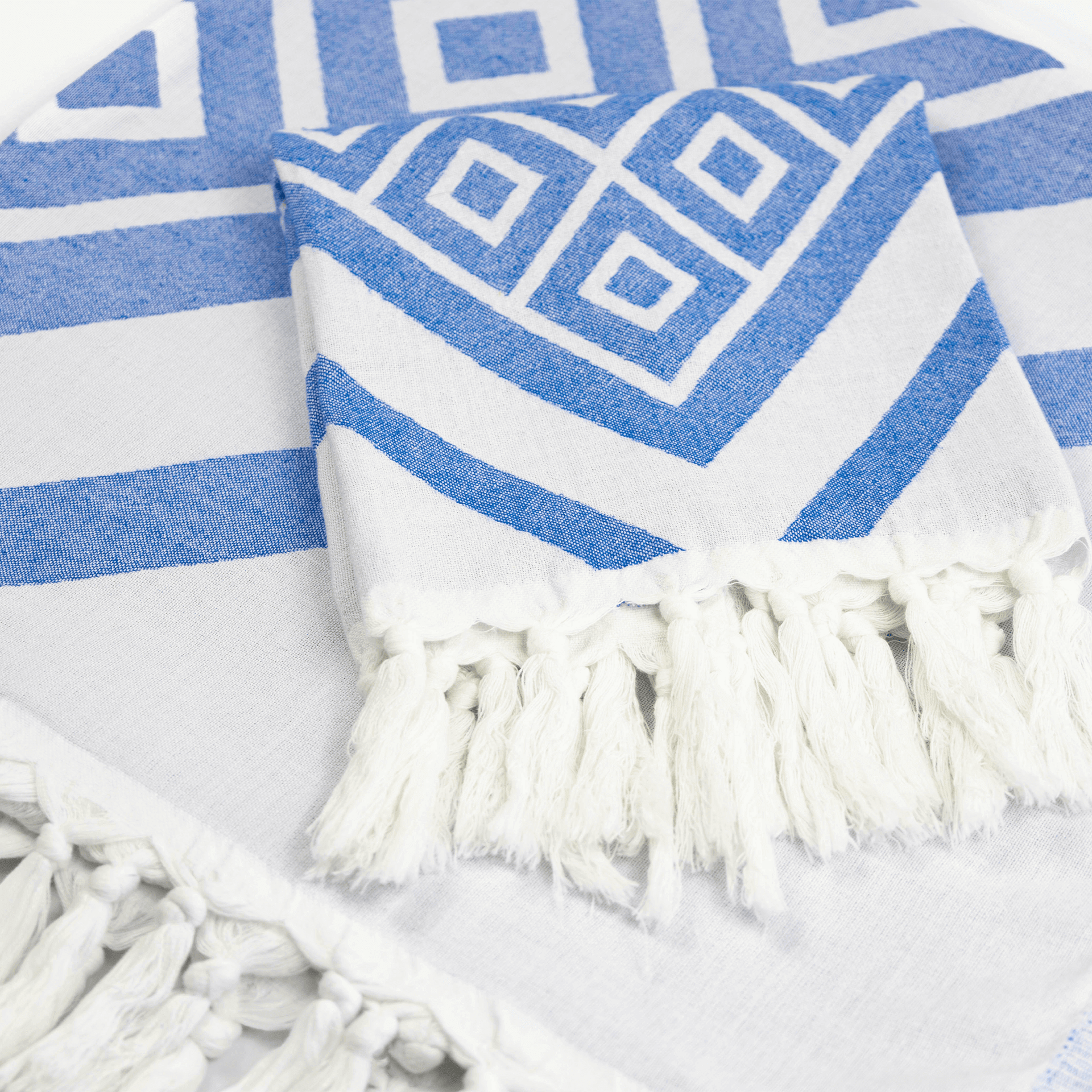 Turkish Towel | Single Set | Blue + White