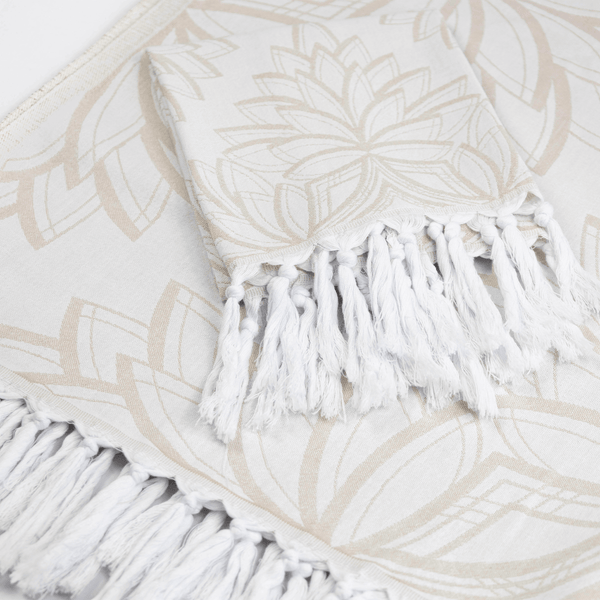 Turkish Towel | Single Set | Oat + White