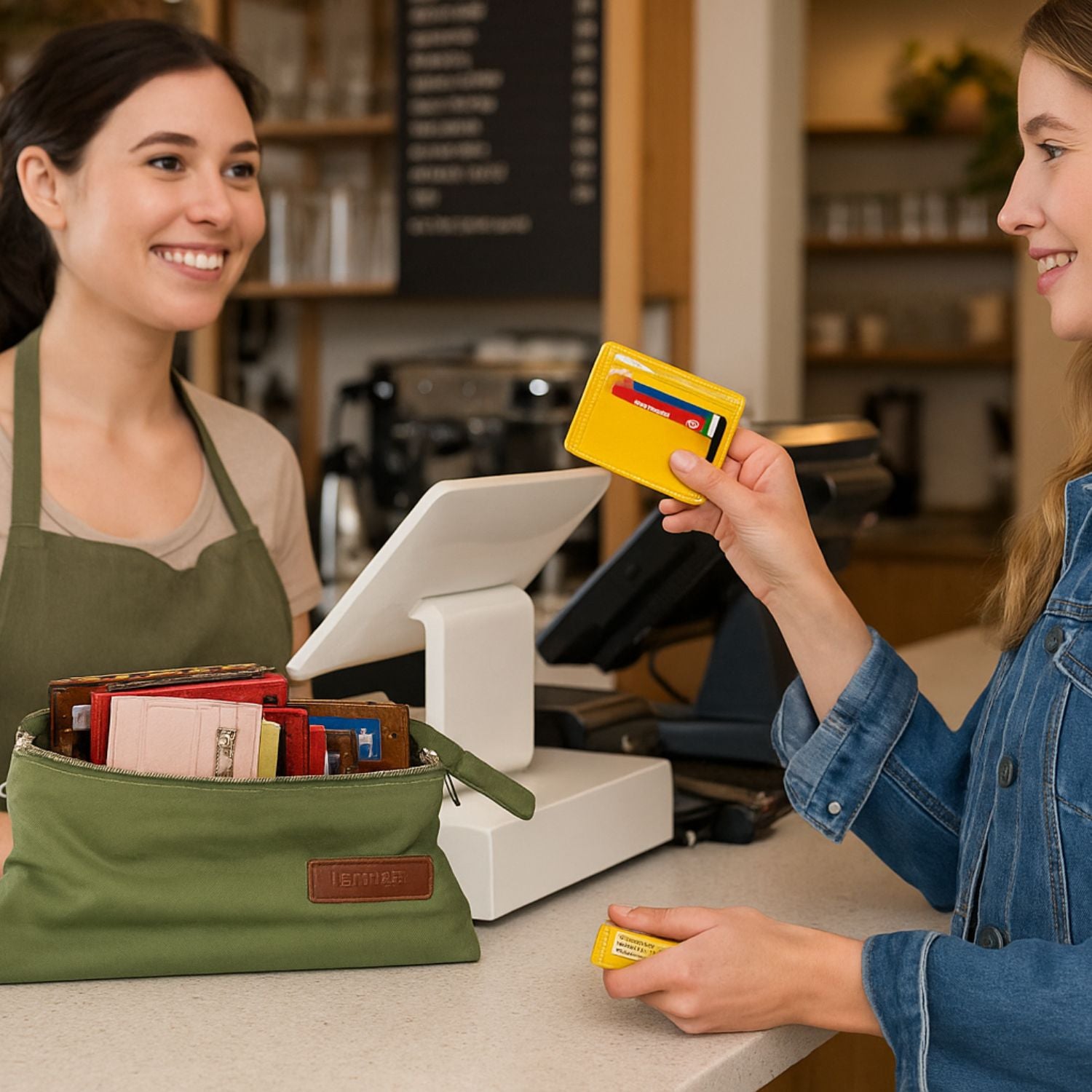 Zippered Genuine Leather Card Holder – Gift Box Edition (10 Colors) -Concord