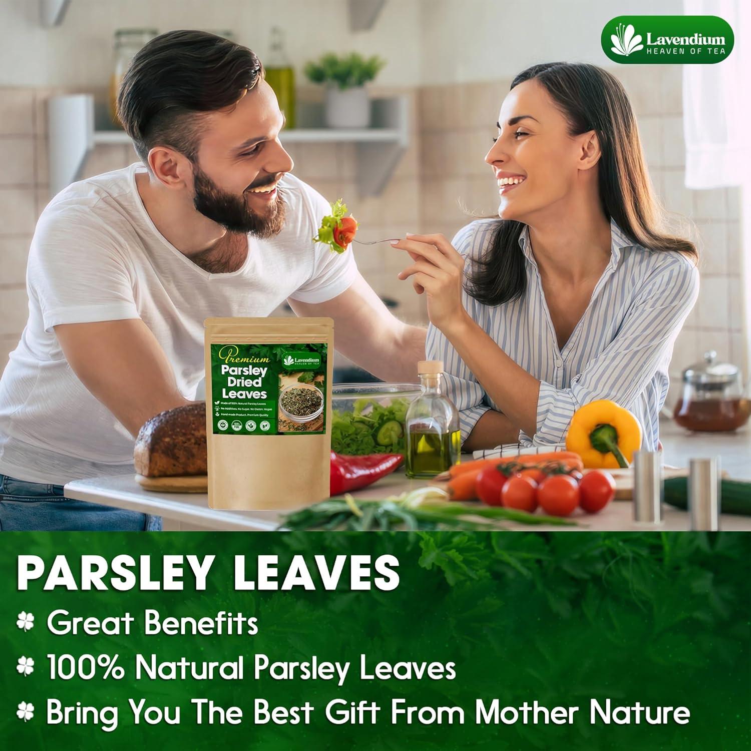Premium Dried Parsley Leaves – 100% Pure, Non-GMO, Gluten-Free, Vegan – Aromatic Culinary Herb for Cooking, Garnish, and Seasoning