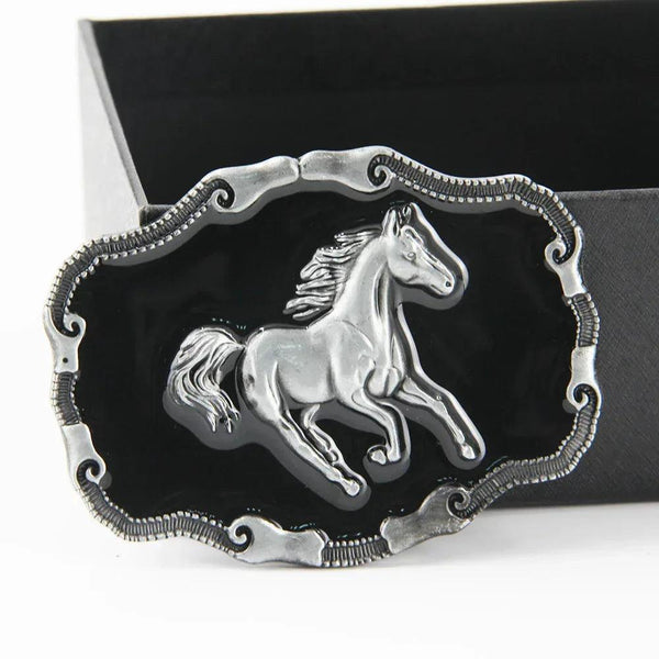 TOPACC Horse Western Cowboy Rodeo Running Belt Buckle - Gifts for You 'n Me
