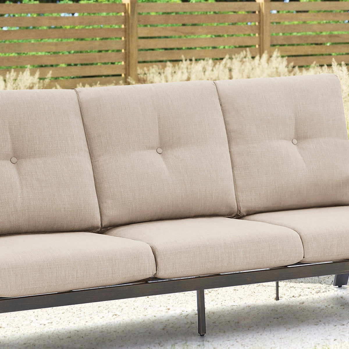 Chamber 5 Piece Aluminum Patio Furniture Sofa Sets With Round Table