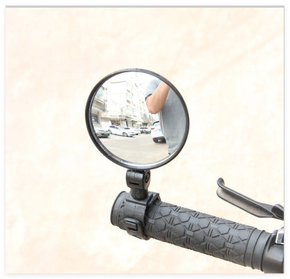 1PC Bicycle Rearview Wide Angle Handlebar Mirrors Flexible Rotate Cycling Rear View Bike Mirror Adjustable 360 Degree Rotatable Rearview Bicycle Mirrors Shockproof Wide Angle Safety Mirror For Most Mountain Road Bike