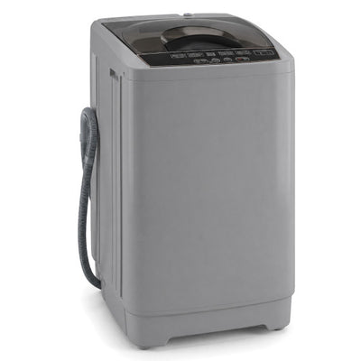 9.93 lbs Full Automatic Washing Machine with 8 Preset Programs-Gray