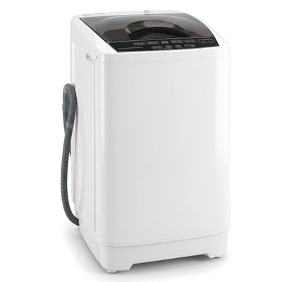 9.93 lbs Full Automatic Washing Machine with 8 Preset Programs-White