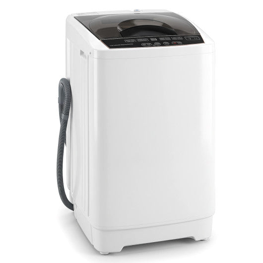 9.93 lbs Full Automatic Washing Machine with 8 Preset Programs-White