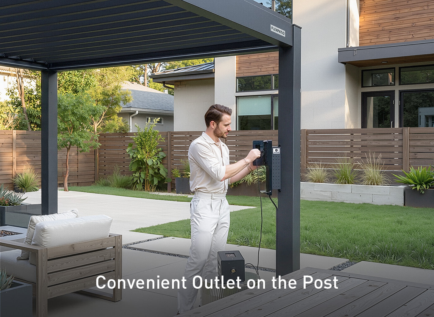 FlexPatio POWER+ Motorized Pergola FlexPatio