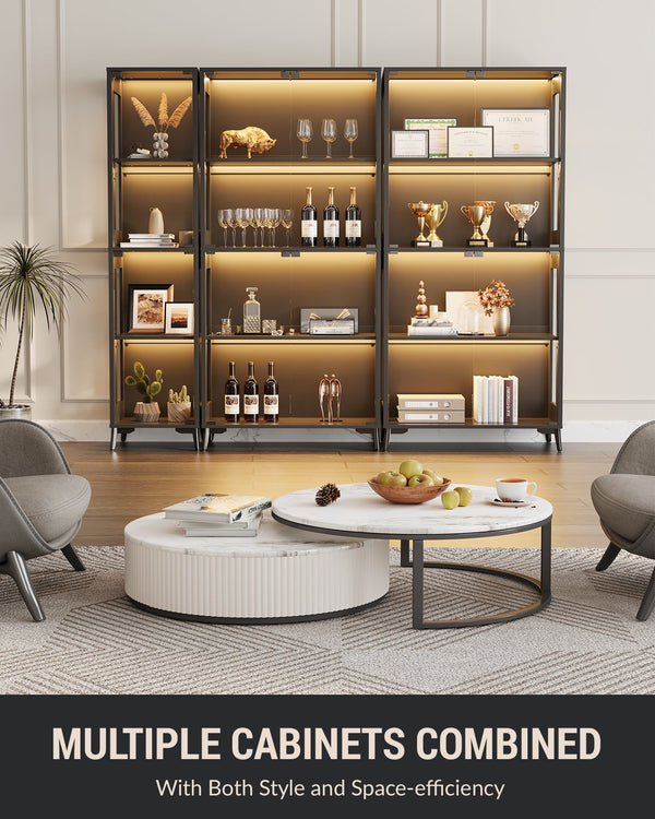 Glass Display Cabinet 15.75in*13.78in*66.73in