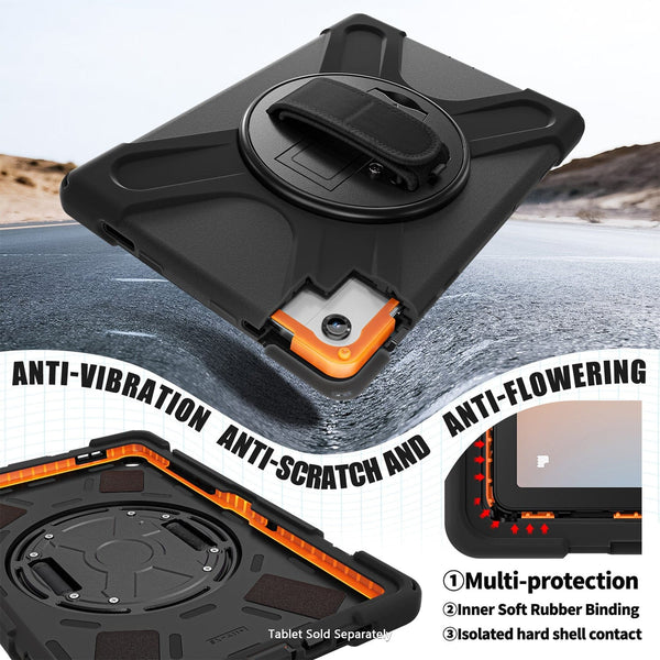 Samsung Galaxy Tab A11+ / A9+ 11-inch Case - Heavy-Duty, Hand Strap | Raider-X Series