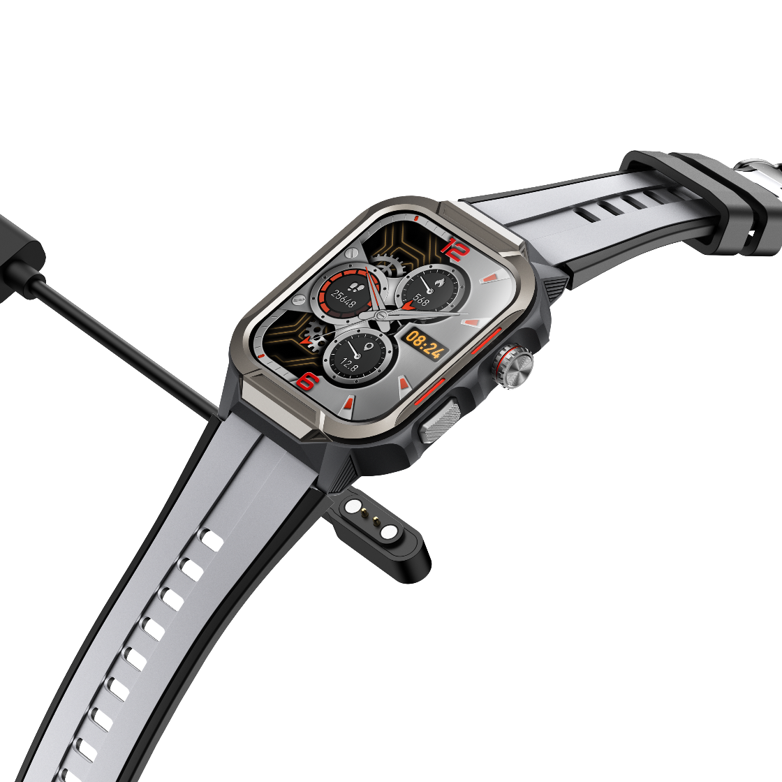 Rugged Smartwatch for Men 3ATM Waterproof Smartwatch 1.96 inch screen for Android and iOS Phones Fitness Tracker Watch with 100+ Sports Modes Wautton Outdoor Gear