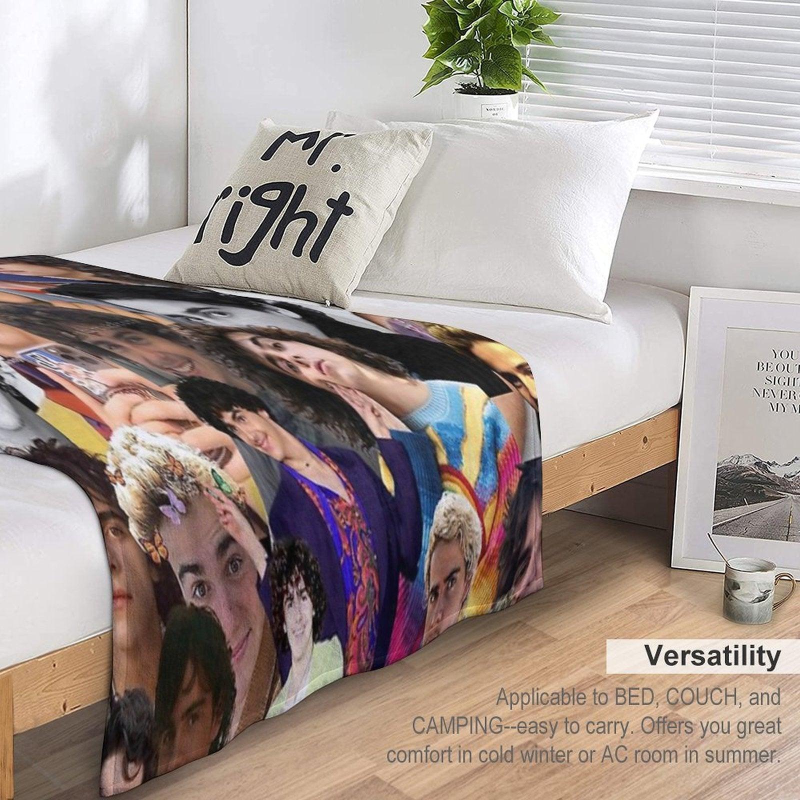 Jack Dylan Grazer Photo Collage Throw Blanket