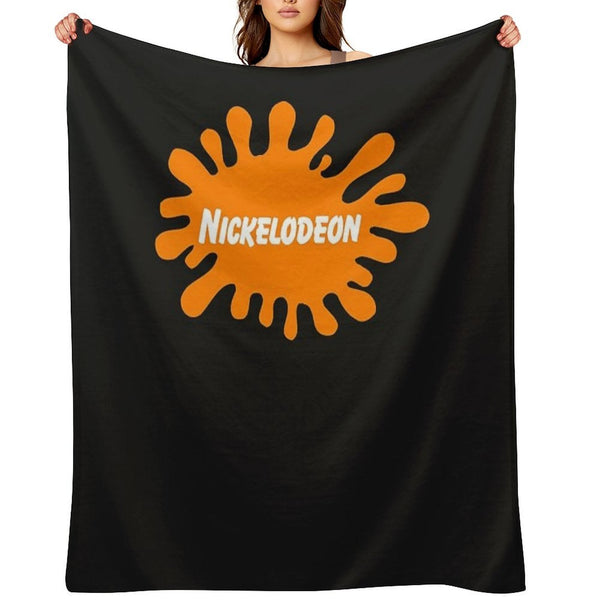 Nickelodeon Logo Classic T Shirt Gift-ready Throw Blanket