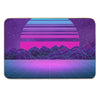 Synthwave Vaporwave Aesthetics Bath Mat