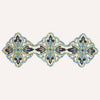 Beaded Table Runner – Blue White, 36x13 Inch
