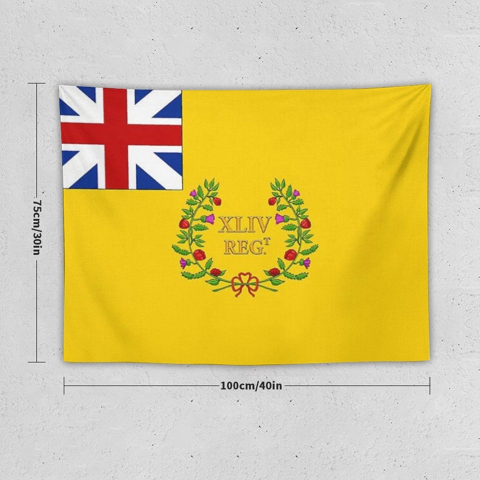 Napoleonic British Flag of The South Essex 1st Battalion of Foot Tapestry