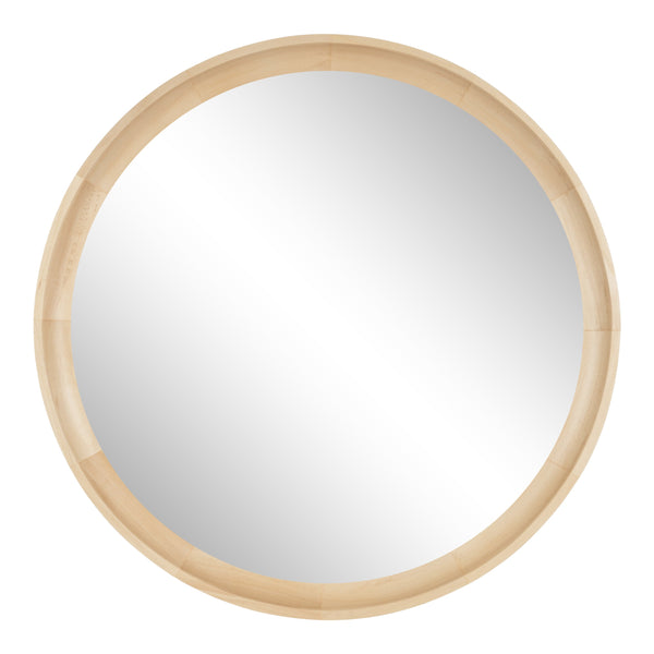 Hatherleigh Round Wood Wall Mirror