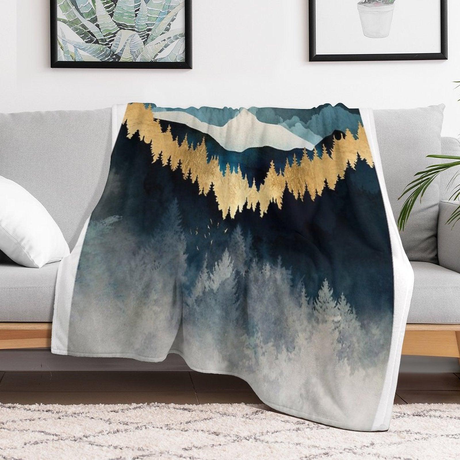 Indigo Night Throw Blanket