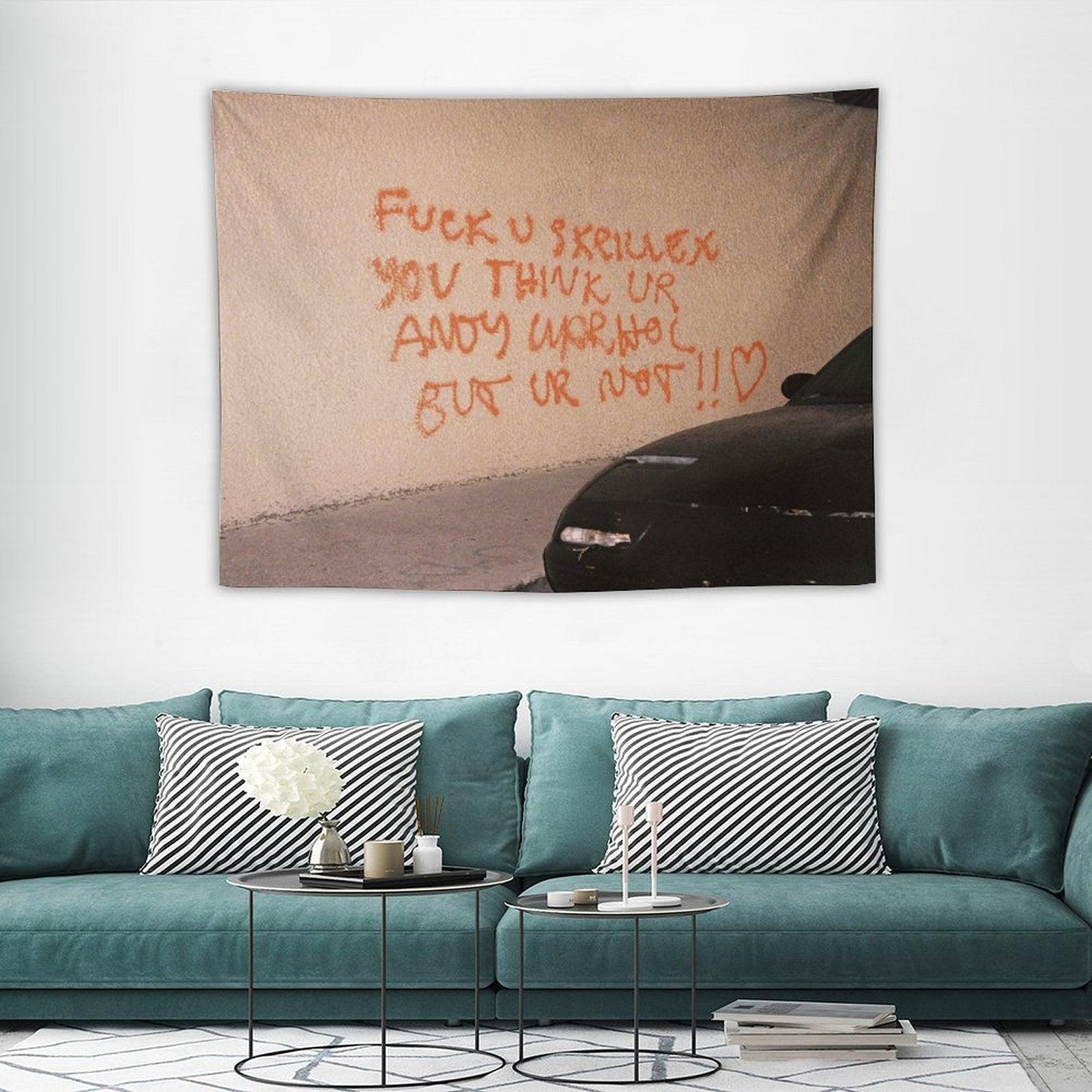 FCK U SKRILLEX YOU THINK UR ANDY WARHOL BUT UR NOT!! ˂3 Tapestry
