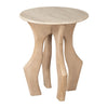 Eda Side Table White & Natural