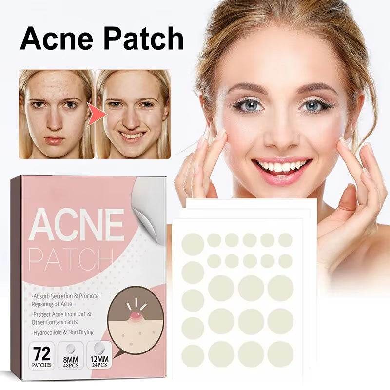 Acne Spot Healing Patches – Invisible Waterproof Stickers for Pimple Removal, Marks, and Scar Care