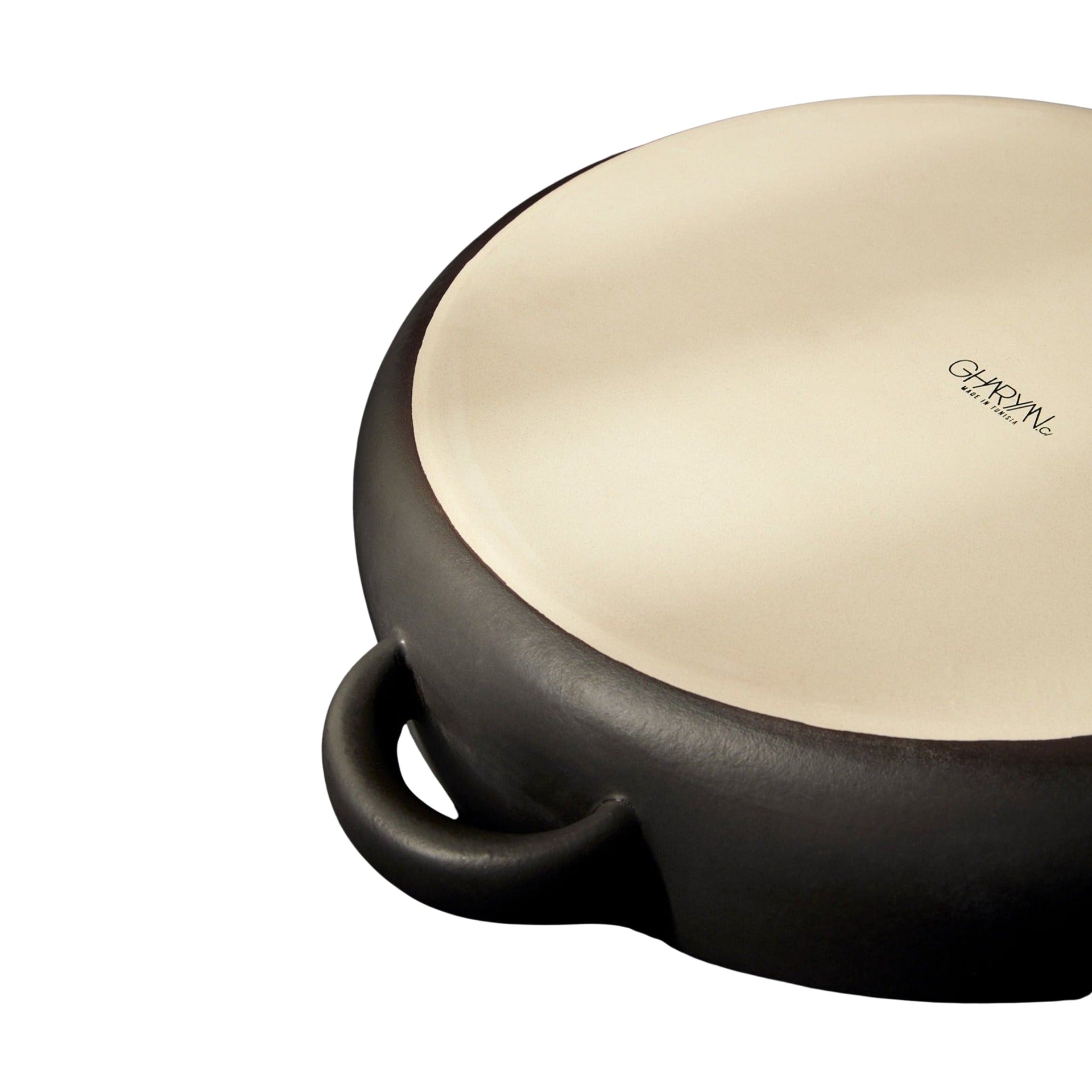 Stoneware Serving Plate With Handles 13.4