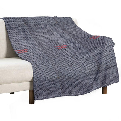 Warning  Hot Man Sustainable Throw Blanket