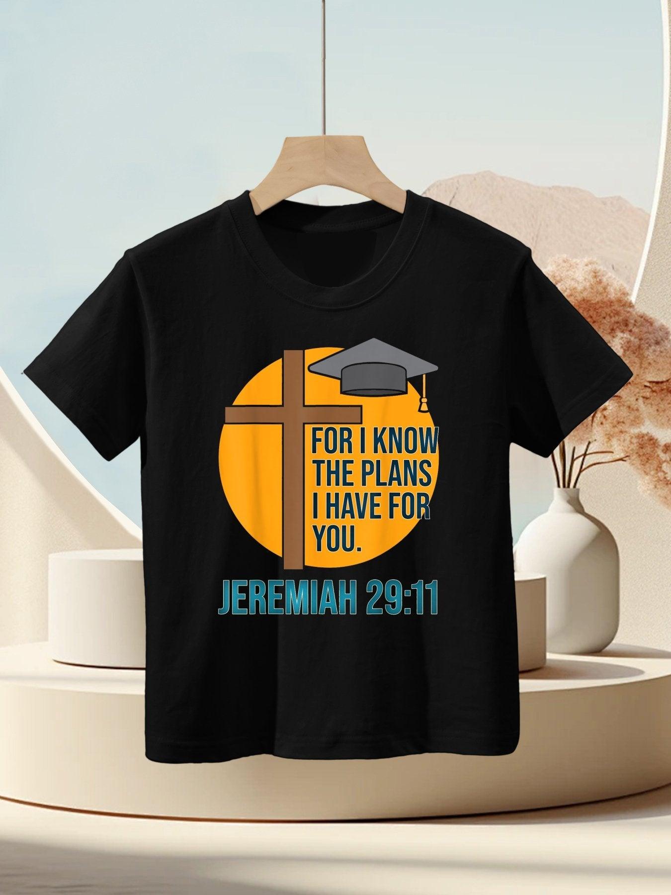 Christian School Graduation Gift Bible Verse Kids T-Shirt
