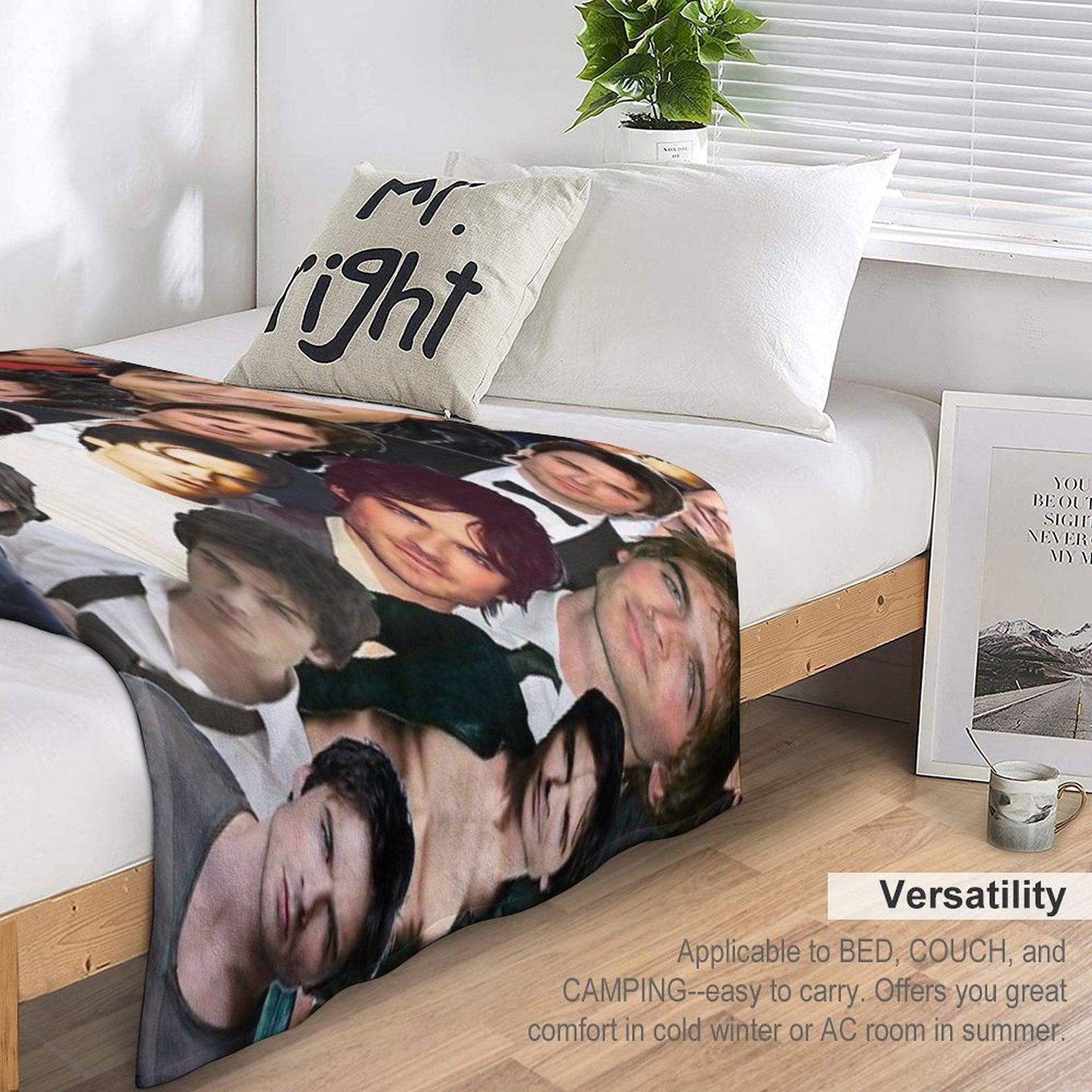 Ian Somerhalder Photo Collage Throw Blanket